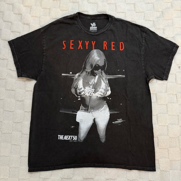 Sexyy Red Washed Black Graphic Hip Hop Tour Short Sleeve T-Shirt Women’s 1X NWOT - Picture 1 of 3